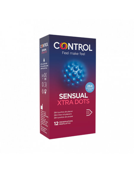 Preservativos Control Sensual Xtra Dots 12 ud. | Sexualidad | Farma...