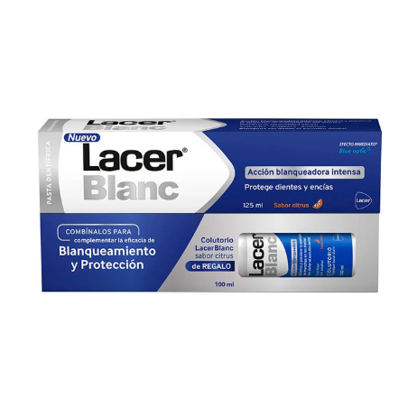 Lacer Blanc Pasta Dentífrica Blanqueadora Intensa  125 ml + Colutorio 100 ml REGALO