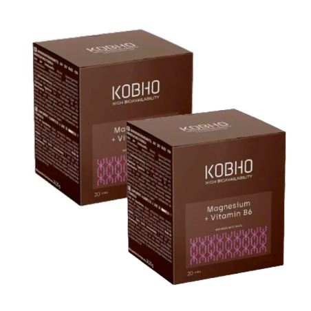 KOBHO MAGNESIO + VIT B6 20 VIALES DUPLO 2 x 20 viales KOBHO MAGNESIO + VIT B6 20 VIALES DUPLO 2 x 20 viales
