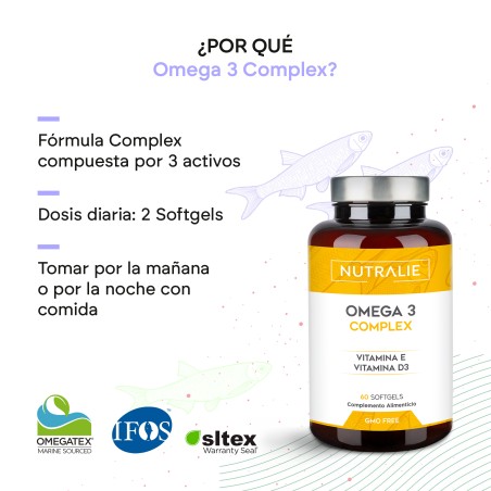 Nutralie Omega 3 Complex 60 Cápsulas blandas