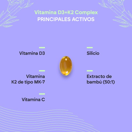 Nutralie Vitamin D3 + K2 Complex 60 Cápsulas