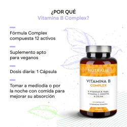 Nutralie Vitamin B Complex 90 Cápsulas 2