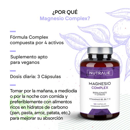 Nutralie Magnesium Complex 120 Cápsulas