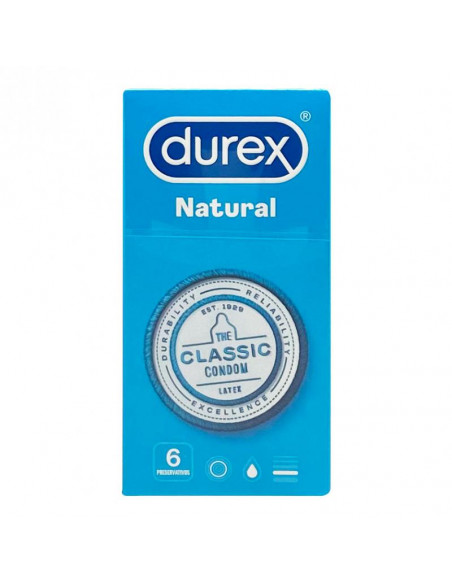 Preservativos Durex Natural 6 ud | Sexualidad | Farmaelglobo