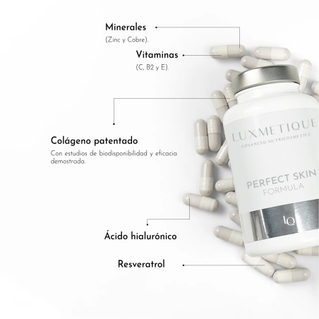 Luxmetique Fórmula Piel Perfecta 90 cápsulas | Nutricosmetica | Far...