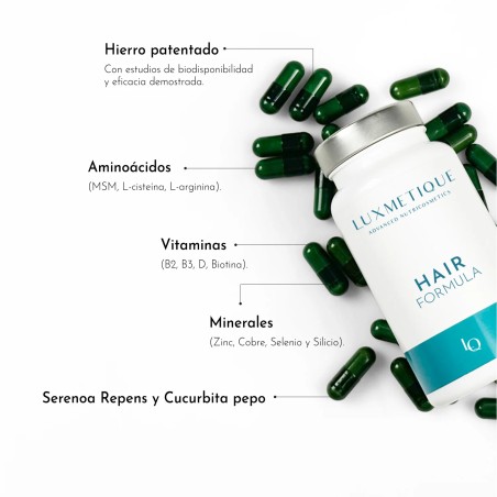 Luxmetique Fórmula Capilar 60 caps | Cabello | Farmaelglobo