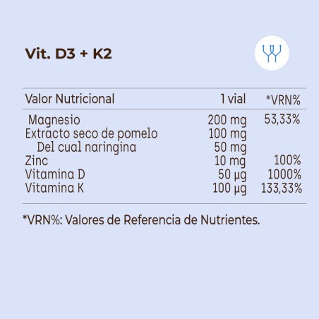 KOBHO VIT D3 + K2 20 VIALES
