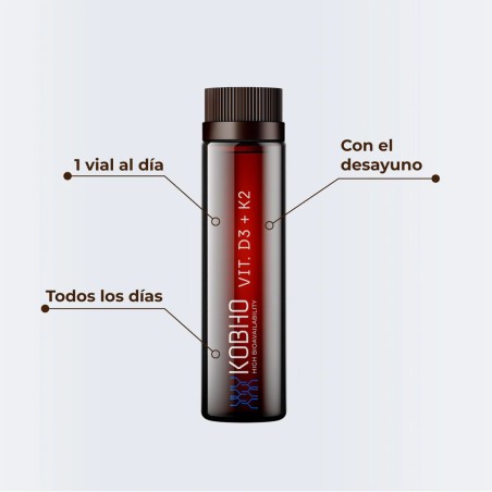 KOBHO VIT D3 + K2 20 VIALES