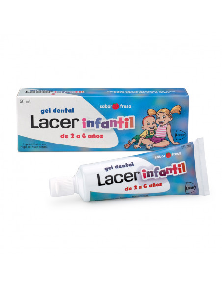 Lacer infantil gel dental fresa 50 ml | Higiene bucal | Farmaelglobo