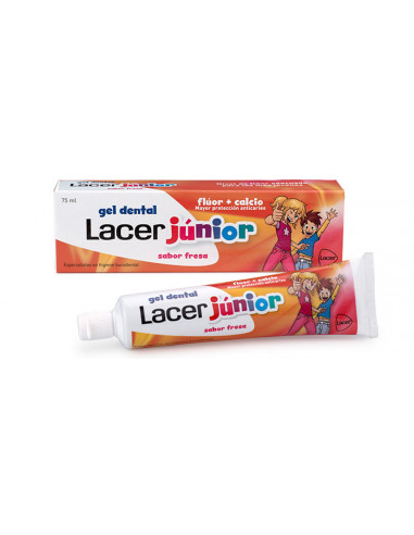 Lacer junior gel dental fresa 75 ml