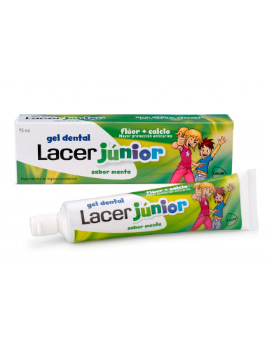 Lacer junior gel dental menta 75 ml