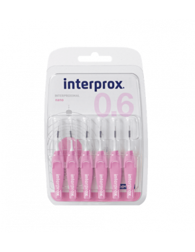 Interprox nano 0.6 cepillo interdental 6 ud