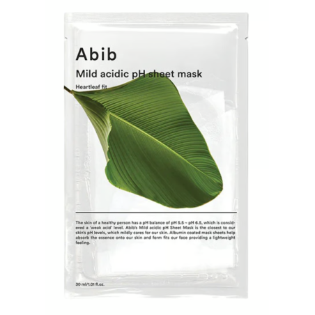 Abib Mild Acidic pH Sheet Mask Heartleaf Fit 1 Ud