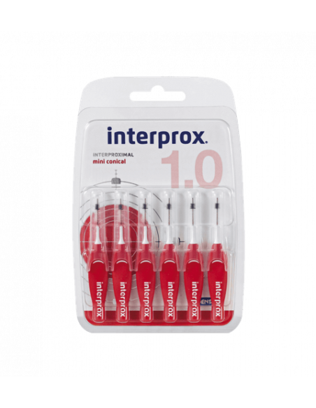 Interprox mini conical 1.0 cepillo interdental 6 ud | Higiene | Far...