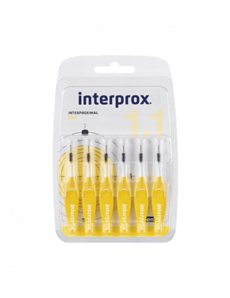 Interprox mini 1.1 cepillo interdental 6 ud | Higiene | Farmaelglobo