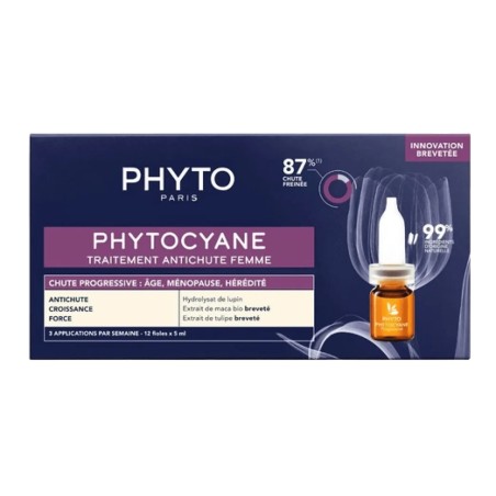 PHYTOCYANE Ampollas Tratamiento Anticaída Progresiva mujer 12 ampol...
