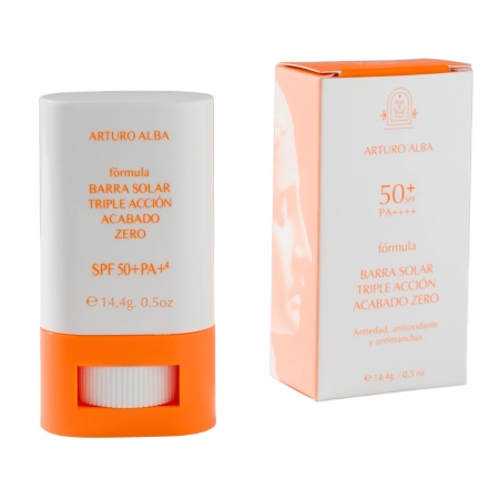 Arturo Alba Fórmula: Barra Solar Triple Acción Acabado Zero SPF 50+