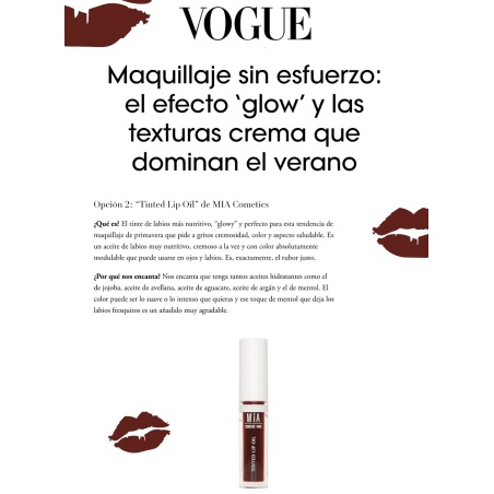 Mia Cosmetics Tinted Lip Oil NEW IN!