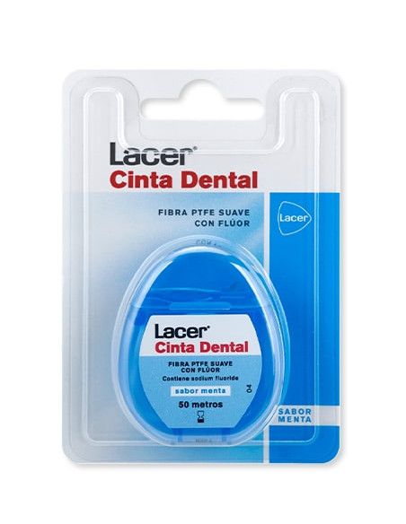 Lacer cinta dental sabor menta 50 m | Higiene | Farmaelglobo
