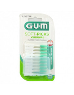 GUM Soft-Pick Original palillos dentales 40 ud | Higiene | Farmaelg...