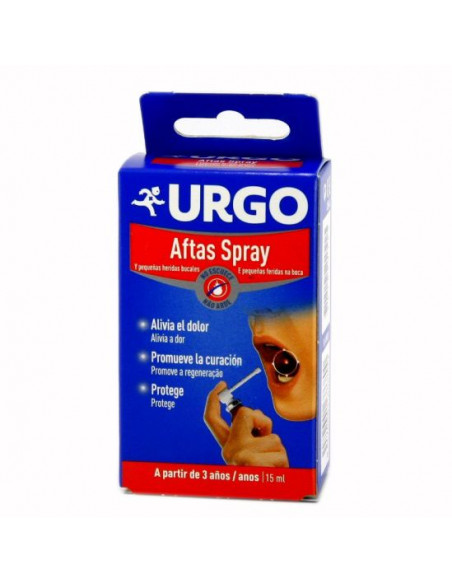 Urgo Aftas spray 15 ml | Higiene | Farmaelglobo