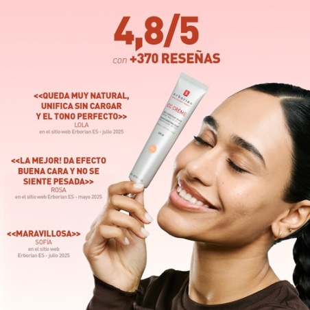 Erborian CC Cream Centella asiática - Base de maquillaje iluminador...