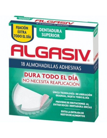 Algasiv dentadura superior 18 almohadillas | Higiene | Farmaelglobo Algasiv dentadura superior 18 almohadillas | Higiene | Farmaelglobo