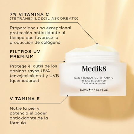 Medik8 Crema C-Tetra Daily Radiance 30 spf 50 ml | Cosmética | Farm...