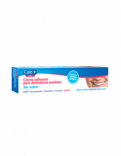 Care + Crema adhesiva sin sabor 40 g | Higiene | Farmaelglobo