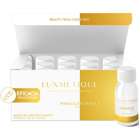 Luxmetique Fórmula HYAGOLD 15 viales | Nutricosmetica | Farmaelglobo